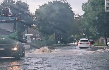 Obilna kiša na riječkom području, 10-ak intervencija vatrogasaca