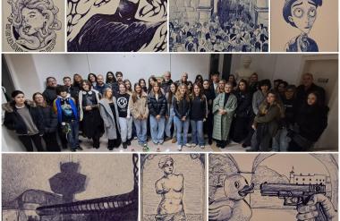 Sadašnji i bivši učenici i profesori Slikarskog odjela Umjetničke škole otvorili izložbu ‘Plava kemijska‘: Skoro 100 autora i predivnih radova (kartolina) na jednom mjestu